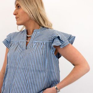 ONLBARI SL FRILL V-NECK TOP