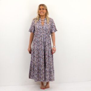 VMEASY JOY SS VNECK 7/8 DRESS