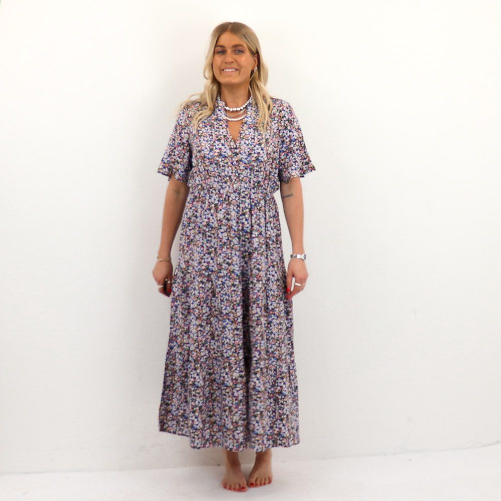 VMEASY JOY SS VNECK 7/8 DRESS