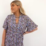 VMEASY JOY SS VNECK 7/8 DRESS