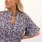 VMEASY JOY SS VNECK 7/8 DRESS