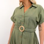 ONLJAKIRI LINEN SS MIDI DRESS