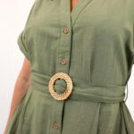 ONLJAKIRI LINEN SS MIDI DRESS