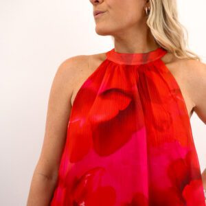 VICHIFINA SL HALTERNECK LONG DRESS