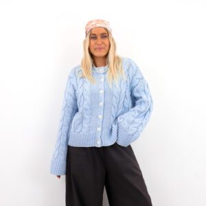 VMSVEA THEA LS ONECK CABLE CARDIGAN