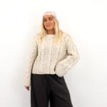 VMSVEA THEA LS ONECK CABLE CARDIGAN