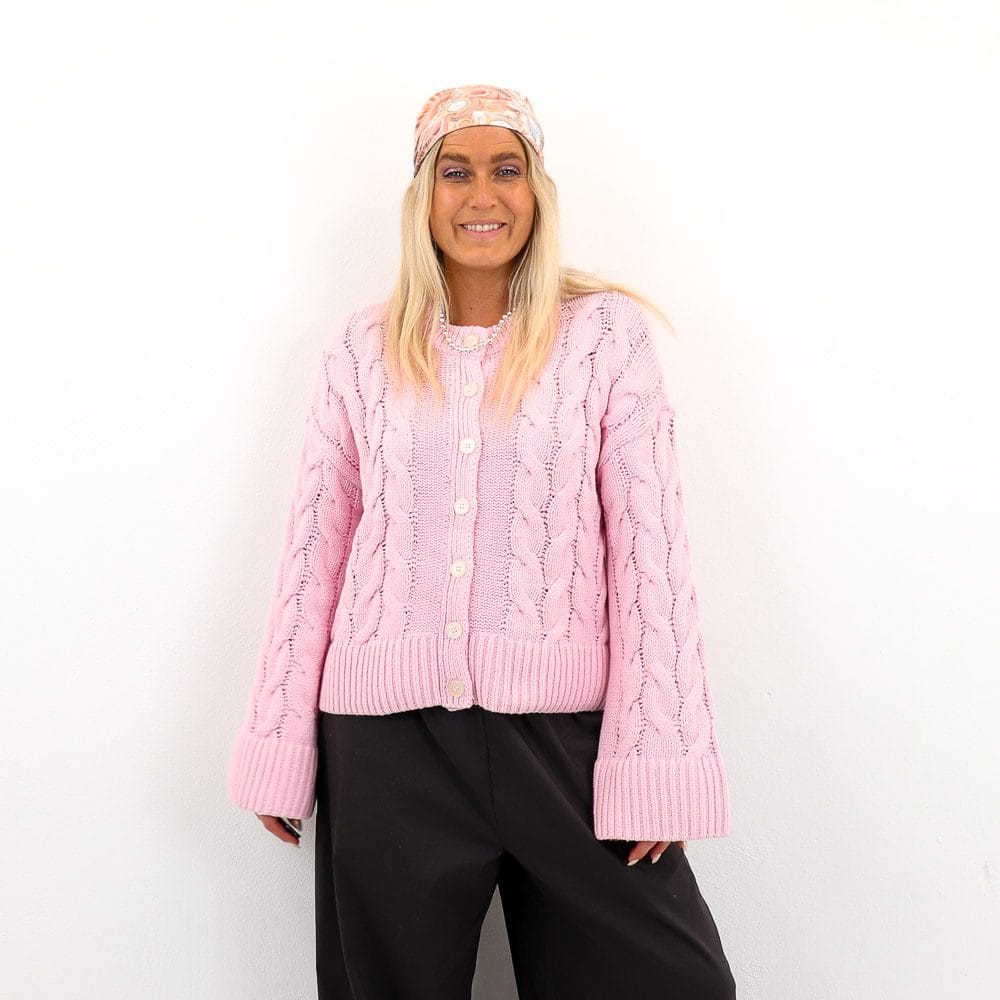 VMSVEA THEA LS ONECK CABLE CARDIGAN