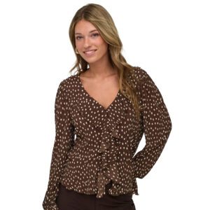 ONLKAFIE LS FRILL TOP