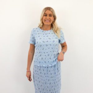 PCFLORA SS O-NECK TOP