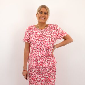 PCFLORA SS O-NECK TOP