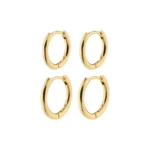 LEAF 2-IN-1 SET HUGGIE HOOPS