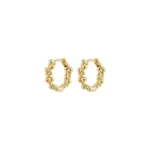 SOLIDARITY SMALL BUBBELS HOOP EARRINGS