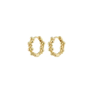 SOLIDARITY SMALL BUBBELS HOOP EARRINGS