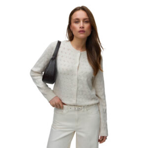 VMDOFFY STITCH LS O-NECK CARDIGAN