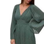 VMDORA LS SHORT PLISSE DRESS