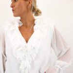 VMJESSY LS RUFFLE TOP