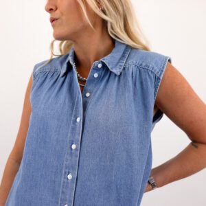 VMINES SL DENIM TOP