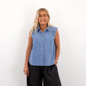 VMINES SL DENIM TOP