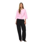 NMSHYLA 3/4 SLEEVE POLO CARDIGAN