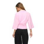 NMSHYLA 3/4 SLEEVE POLO CARDIGAN