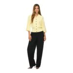 NMSHYLA 3/4 SLEEVE POLO CARDIGAN
