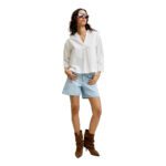 JXCARO POPLIN LS BLOUSE