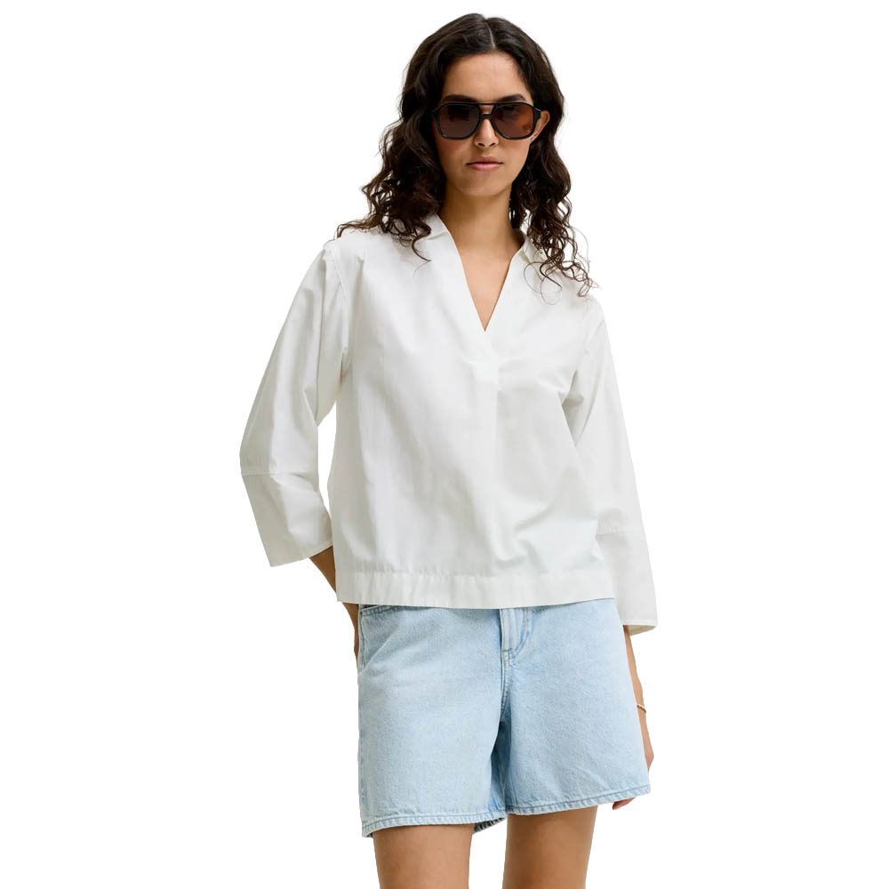 JXCARO POPLIN LS BLOUSE
