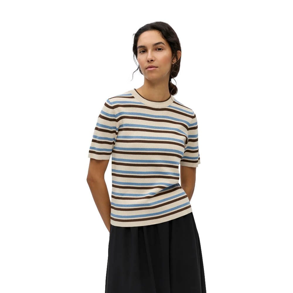 OBJESTER S/S NEW KNIT PULLOVER