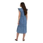 ONLSHANIA SL FRILL MIDI DNM DRESS
