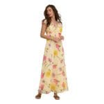 ONLVALDA SS LONG FRILL DRESS