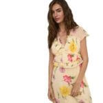 ONLVALDA SS LONG FRILL DRESS