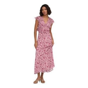 ONLVALDA SS LONG FRILL DRESS