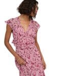 ONLVALDA SS LONG FRILL DRESS