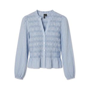 VMEMERY LS V-NECK SMOCK TOP