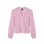VMEMERY LS V-NECK SMOCK TOP