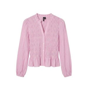 VMEMERY LS V-NECK SMOCK TOP