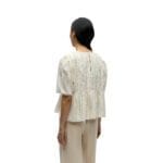 OBJGALE S/S RE FRILL TOP