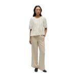 OBJGALE S/S RE FRILL TOP