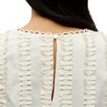 OBJGALE S/S RE FRILL TOP