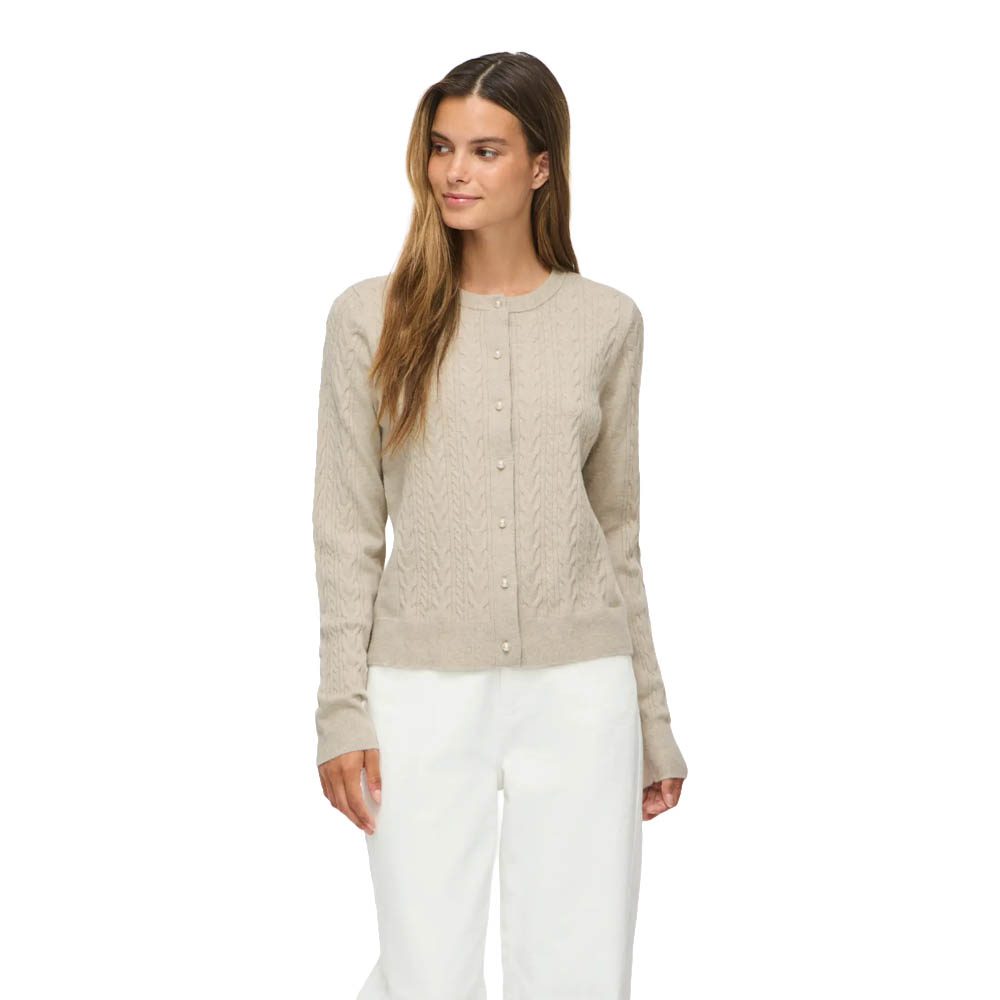 VIKERRY CABLE L/S KNIT CARDIGAN