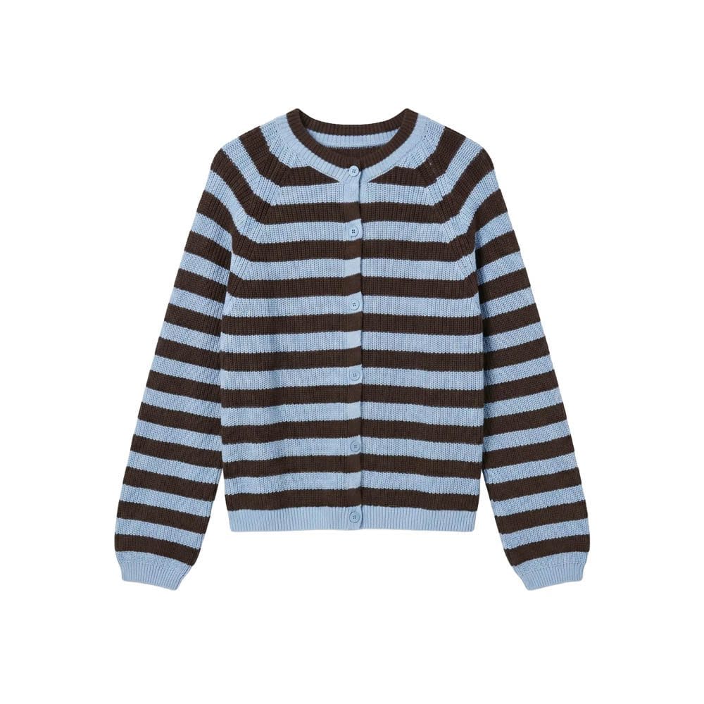 AWANNALISE LS O-NECK KNIT CARDIGAN