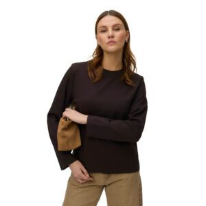 AWNAIMA LS O-NECK BOXY TOP