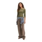 JXFIFI STR 3/4 BOATNECK TOP