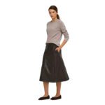 ONLFIBY MW FAUX LEATHER LONG SKIRT