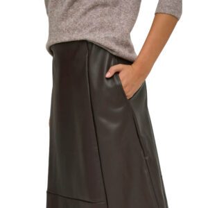 ONLFIBY MW FAUX LEATHER LONG SKIRT