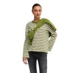 ONLLUNA HAPPY L/S O-NECK STRAIPE TEE