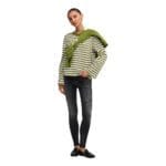 ONLLUNA HAPPY L/S O-NECK STRAIPE TEE