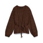 VMBERRY LS O-NECK TIE CARDGAN