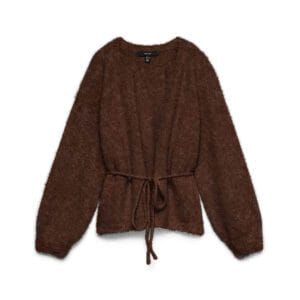 VMBERRY LS O-NECK TIE CARDGAN