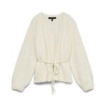 VMBERRY LS O-NECK TIE CARDGAN